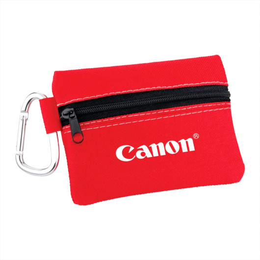 Zippered 20PC First Aid Pouch Red Logo